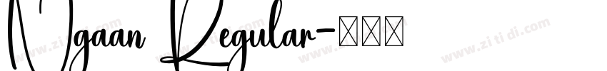 Ngaan Regular字体转换